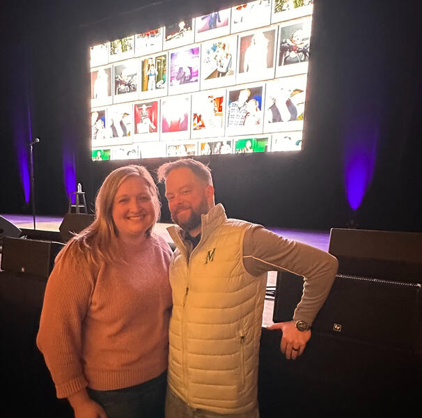 Hannah &amp; Erik at the Taylor Tomlinson comedy show