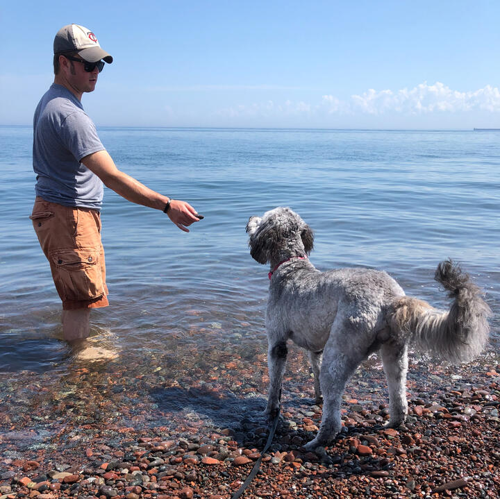 Erik and Bonnie at the beach