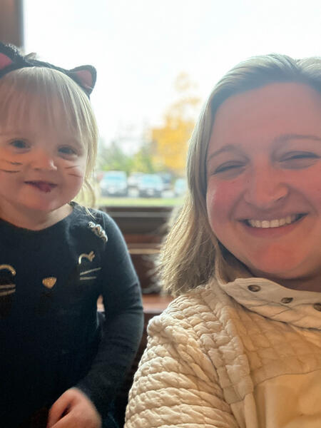 Hannah and Ev after Trunk or Treating in Duluth